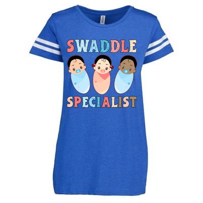 Swaddle Specialist Nicu Labor And Delivery Icu Nurse Gift Enza Ladies Jersey Football T-Shirt