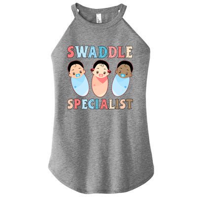 Swaddle Specialist Nicu Labor And Delivery Icu Nurse Gift Women's Perfect Tri Rocker Tank