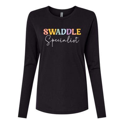 Swaddle Specialist Nurse Nicu Mother Nurse Neonatal Icu Funny Gift Womens Cotton Relaxed Long Sleeve T-Shirt