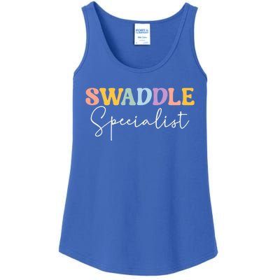 Swaddle Specialist Nurse Nicu Mother Nurse Neonatal Icu Funny Gift Ladies Essential Tank