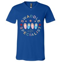 Swaddle Specialist Nurse Postpartum Nurse Mother Baby Nurse V-Neck T-Shirt