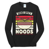 Send Spicey Noods Retro Artwork For A Ra Noodle Lover Tall Long Sleeve T-Shirt