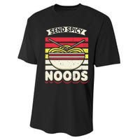 Send Spicey Noods Retro Artwork For A Ra Noodle Lover Performance Sprint T-Shirt