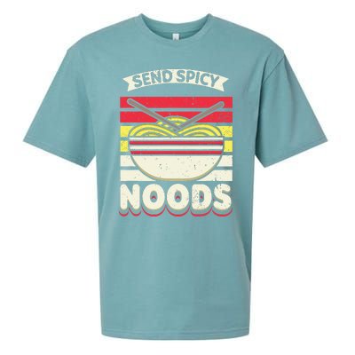 Send Spicey Noods Retro Artwork For A Ra Noodle Lover Sueded Cloud Jersey T-Shirt