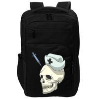 Skull Skeleton Nurse Injection Cute Gift Impact Tech Backpack