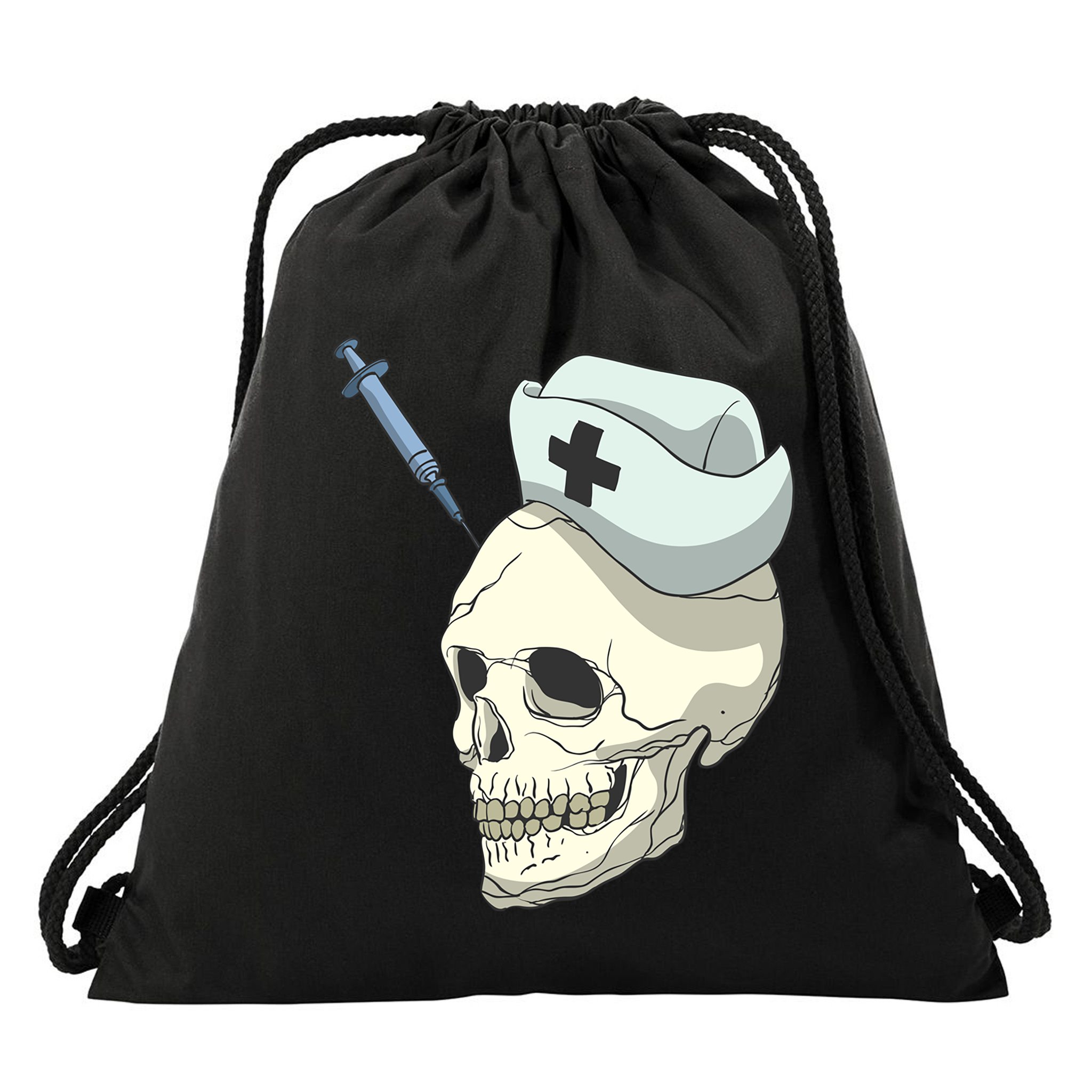 Skull Skeleton Nurse Injection Cute Gift Drawstring Bag