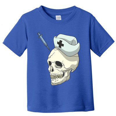 Skull Skeleton Nurse Injection Cute Gift Toddler T-Shirt