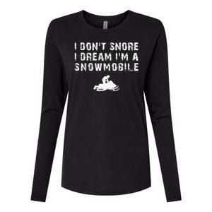 Snowmobile Womens Cotton Relaxed Long Sleeve T-Shirt