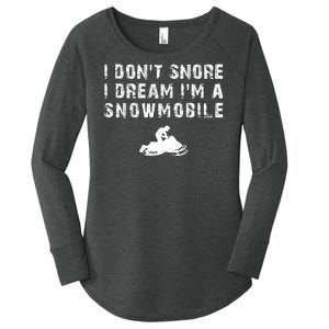 Snowmobile Women's Perfect Tri Tunic Long Sleeve Shirt