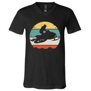 Snowmobile V-Neck T-Shirt