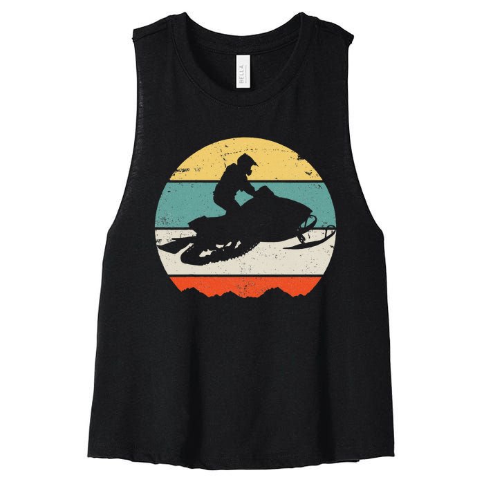 Snowmobile Women's Racerback Cropped Tank