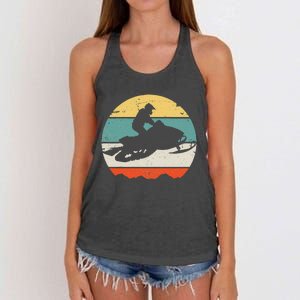 Snowmobile Women's Knotted Racerback Tank