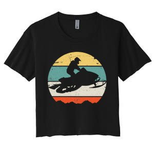 Snowmobile Women's Crop Top Tee