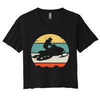 Snowmobile Women's Crop Top Tee