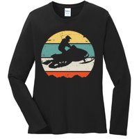 Snowmobile Ladies Long Sleeve Shirt