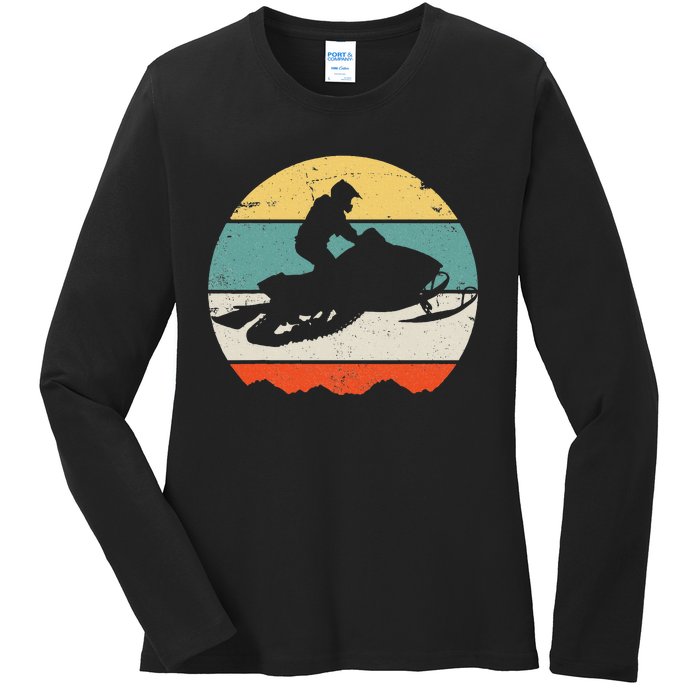 Snowmobile Ladies Long Sleeve Shirt