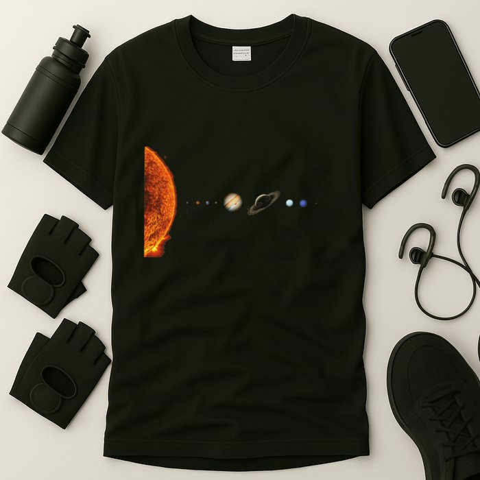 Solar System Nerd Galaxy Science And Planets Astronomy T-Shirt