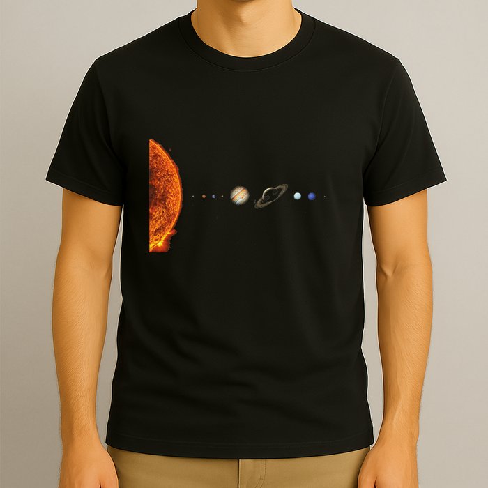 Solar System Nerd Galaxy Science And Planets Astronomy T-Shirt