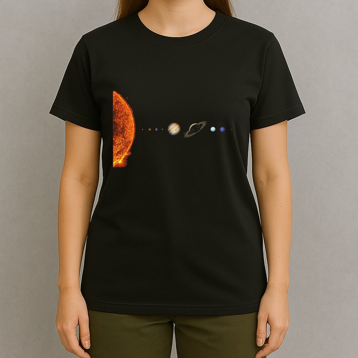 Solar System Nerd Galaxy Science And Planets Astronomy T-Shirt