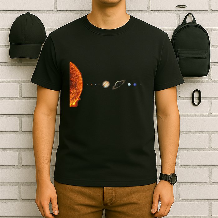 Solar System Nerd Galaxy Science And Planets Astronomy T-Shirt