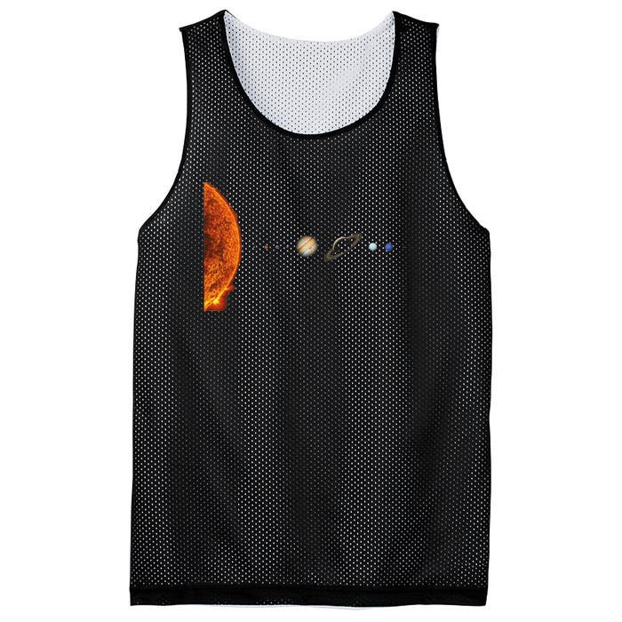 Solar System Nerd Galaxy Science And Planets Astronomy Mesh Reversible Basketball Jersey Tank