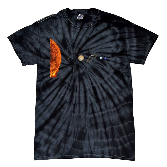 Solar System Nerd Galaxy Science And Planets Astronomy Tie-Dye T-Shirt