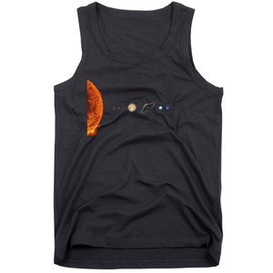 Solar System Nerd Galaxy Science And Planets Astronomy Tank Top