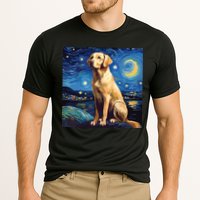 Surreal Starry Night Labrador Retriever Dog Cooling Performance Crew T-Shirt