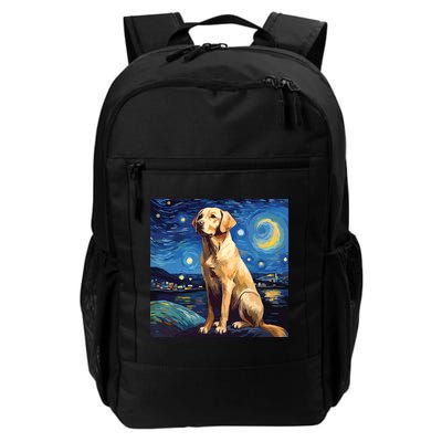 Surreal Starry Night Labrador Retriever Dog Backpack