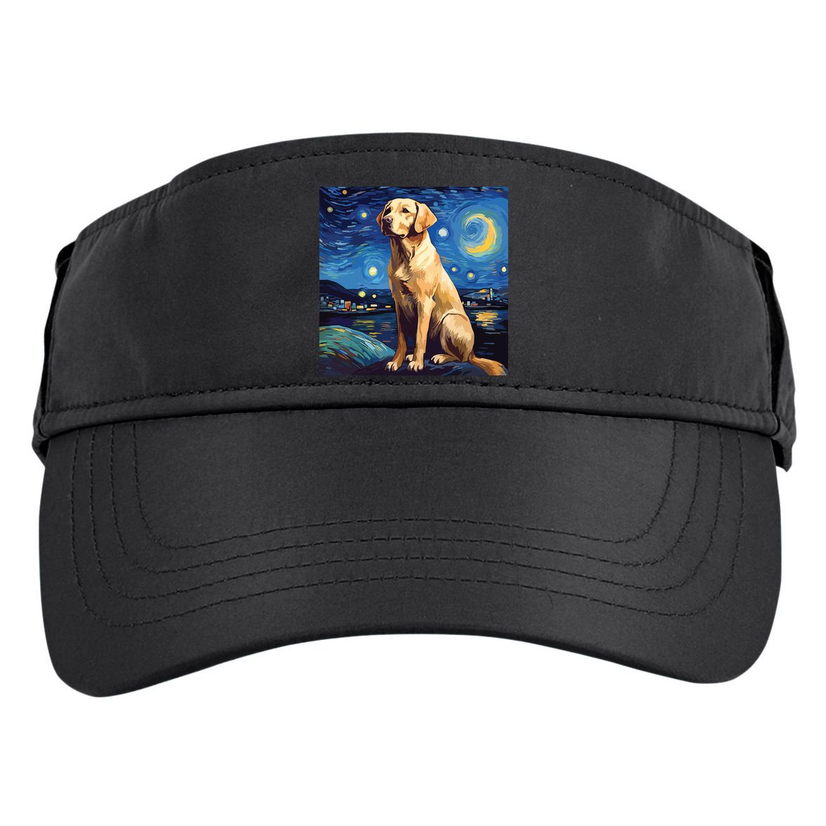 Surreal Starry Night Labrador Retriever Dog Adult Drive Performance Visor