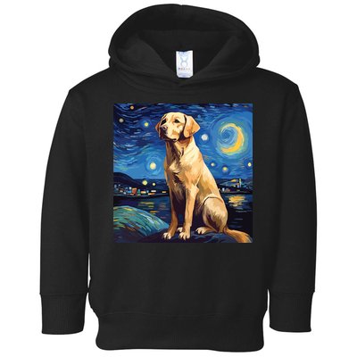 Surreal Starry Night Labrador Retriever Dog Toddler Hoodie