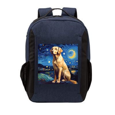 Surreal Starry Night Labrador Retriever Dog Vector Backpack