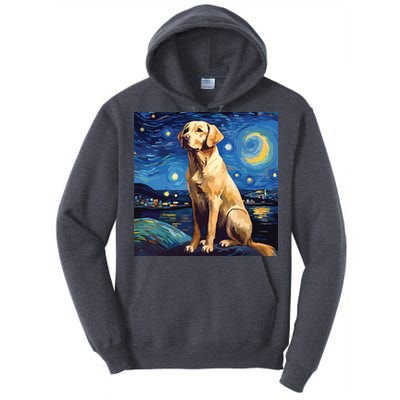 Surreal Starry Night Labrador Retriever Dog Tall Hoodie