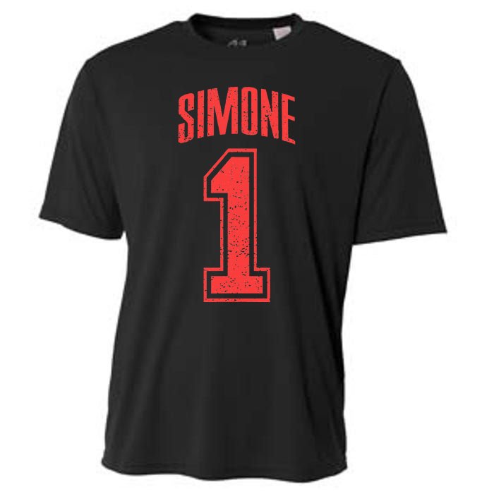 Simone Supporter Number 1 Biggest Fan Cooling Performance Crew T-Shirt