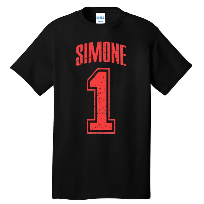 Simone Supporter Number 1 Biggest Fan Tall T-Shirt