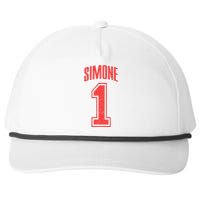 Simone Supporter Number 1 Biggest Fan Snapback Five-Panel Rope Hat