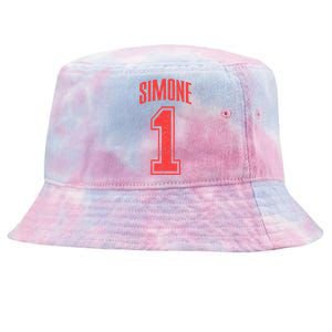 Simone Supporter Number 1 Biggest Fan Tie-Dyed Bucket Hat