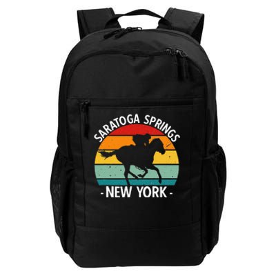 Saratoga Springs New York Toga Horse Racing Daily Commute Backpack