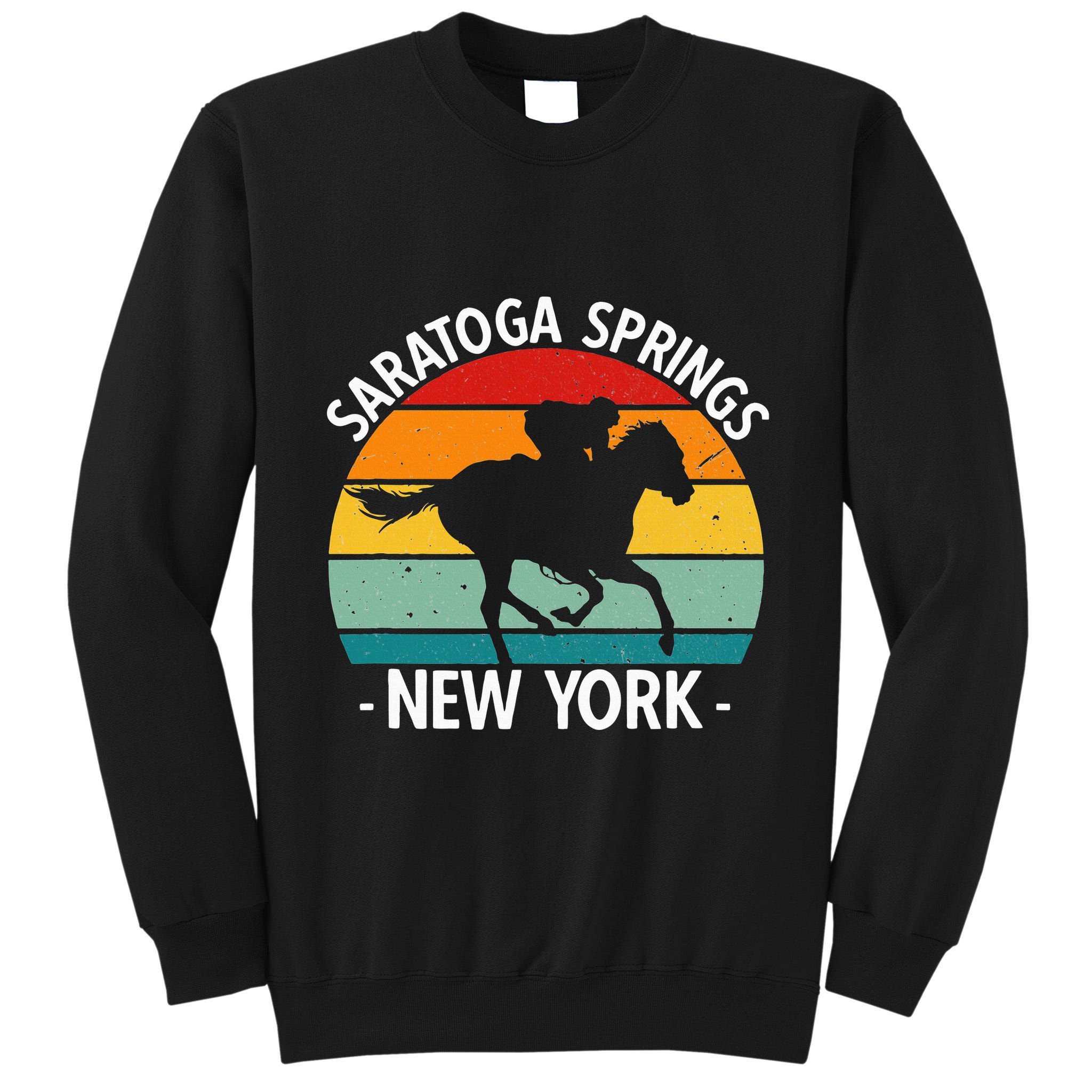 Saratoga Springs New York Toga Horse Racing Tall Sweatshirt