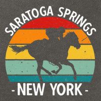 Saratoga Springs New York Toga Horse Racing Cotton Canvas Backpack