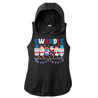 Swaddle Specialist Nicu Mother Baby Nurse Ladies PosiCharge Tri-Blend Wicking Draft Hoodie Tank