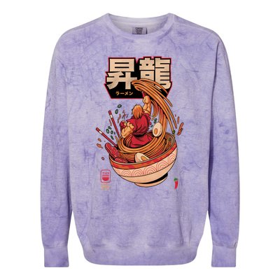 Spicy Shoryu Noodles Colorblast Crewneck Sweatshirt