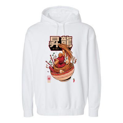 Spicy Shoryu Noodles Garment-Dyed Fleece Hoodie