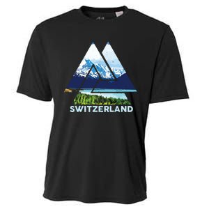 Switzerland Swiss Nature Alps Mountains Cooling Performance Crew T-Shirt