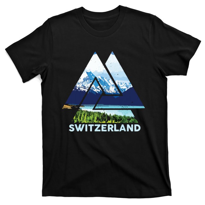 Switzerland Swiss Nature Alps Mountains T-Shirt