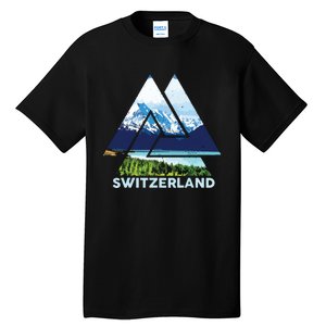 Switzerland Swiss Nature Alps Mountains Tall T-Shirt