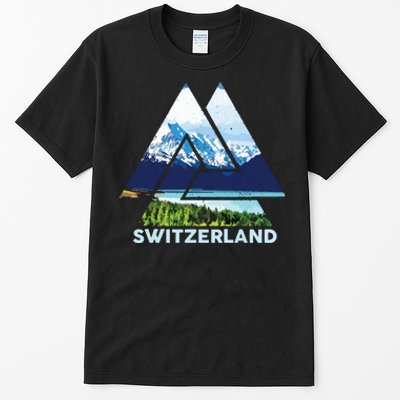 Switzerland Swiss Nature Alps Mountains Tall T-Shirt