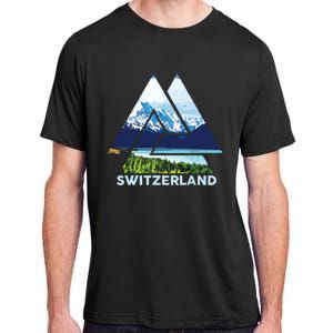 Switzerland Swiss Nature Alps Mountains Adult ChromaSoft Performance T-Shirt