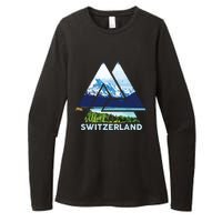 Switzerland Swiss Nature Alps Mountains Womens CVC Long Sleeve Shirt