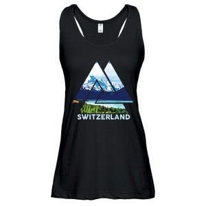 Switzerland Swiss Nature Alps Mountains Ladies Essential Flowy Tank